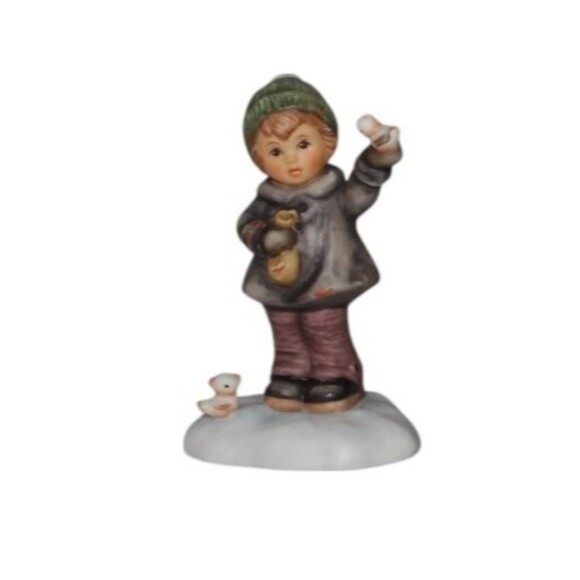 Goebel Hummel "Peaceful Perch" Porcelain Figurine Original Box COA - Picture 2 of 8